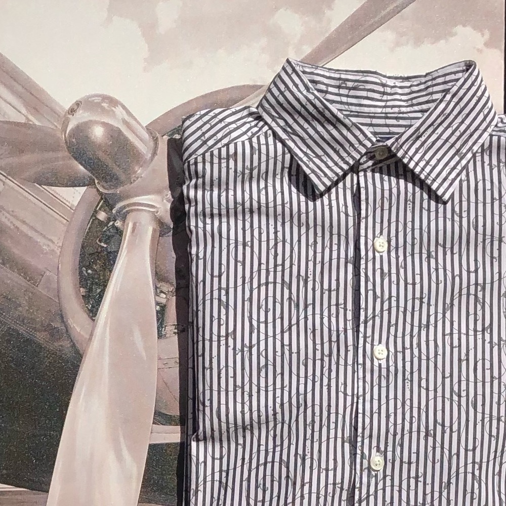Cremieux Stripes + Swirls Long Sleeve Shirt